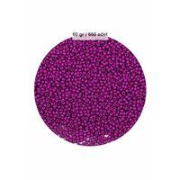 Fuşya Renk 4 mm Yaklaşık 660 adet / 60 gram Cam Boncuk Oya Yazma Bileklik ve Kolye