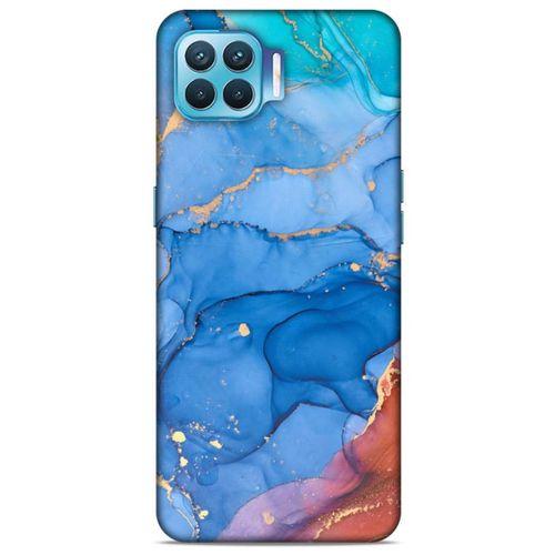 Oppo Reno 4 Lite Uyumlu Kılıf Mavi Delisi (10) Full Koruma Kılıfı Mermer