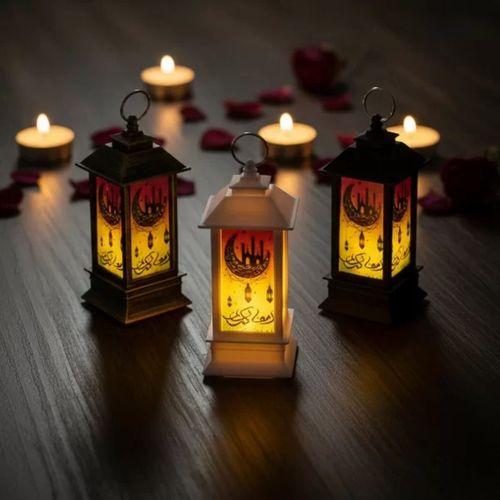 Ramazan Temalı Küçük Kare Kubbe Led Lamba