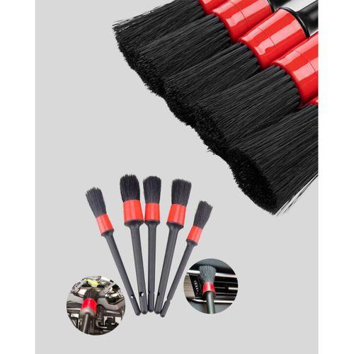 5 Boy Fırçalı Araba Temizlik Seti-derin Temizlik Sağlayan Yumuşak Fırçalar