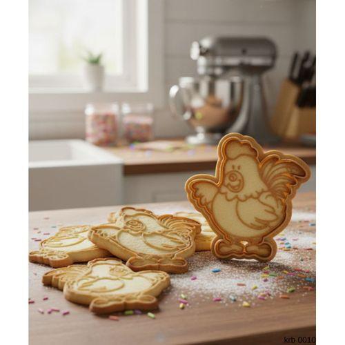 Sevimli Tavuk Sekillendirici Kalip Kurabiye Hamur Kesici Oyun ve Seker Hamuru Seti
