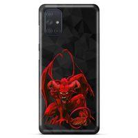 Lopard Samsung Galaxy M51 Uyumlu Kılıf Tattoo's (17) Tasarım Kılıf Red Dragon