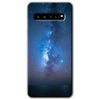 Galaxy S10 Plus Kılıf HD Desen Baskılı Arka Kapak - Samanyolu + Kırılmaz Cam