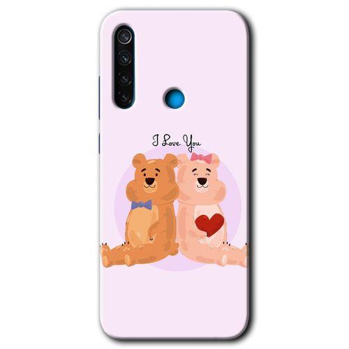 BeRa Aksesuar Xiaomi Redmi Note 8 Kılıf Baskılı Kapak - Sevgili Ayıcık +Tam Kaplayan Mat Seramik