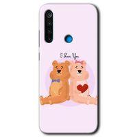 BeRa Aksesuar Xiaomi Redmi Note 8 Kılıf Baskılı Kapak - Sevgili Ayıcık +Tam Kaplayan Mat Seramik