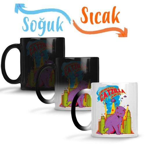 Catzilla Sihirli Kupa Bardak Porselen