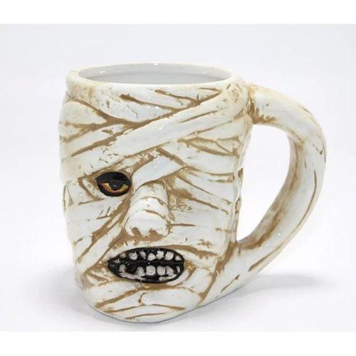 Antik Mısır Mumi (mummy) Figürlü 3d Kabartmalı Kupa Bardak Alk4897
