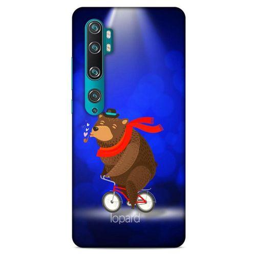 Xiaomi Mi Note 10 Kılıf FunnyMaX (43) Thin Fit Kılıf Lacivert Ayılı