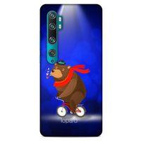 Xiaomi Mi Note 10 Kılıf FunnyMaX (43) Thin Fit Kılıf Lacivert Ayılı