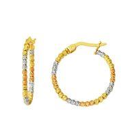 3 Renk 2 cm Çaplı Dorika Halka Küpe KP049