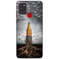 Lopard Samsung Galaxy A21s Uyumlu Kılıf Manipülasyon ☻ (50) Shockproof Kılıf Desenli
