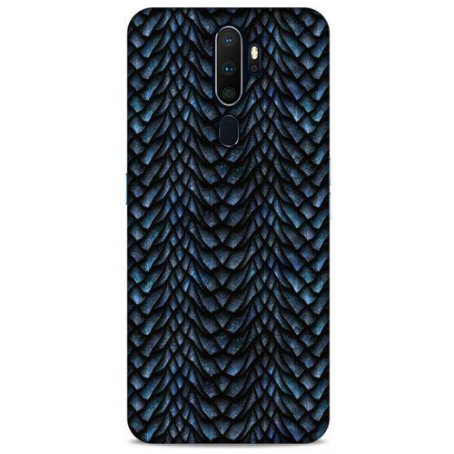 Oppo A9 2020 Kılıf Dragons (4) Koruma Kılıfı Ejderha Skin Lacivert