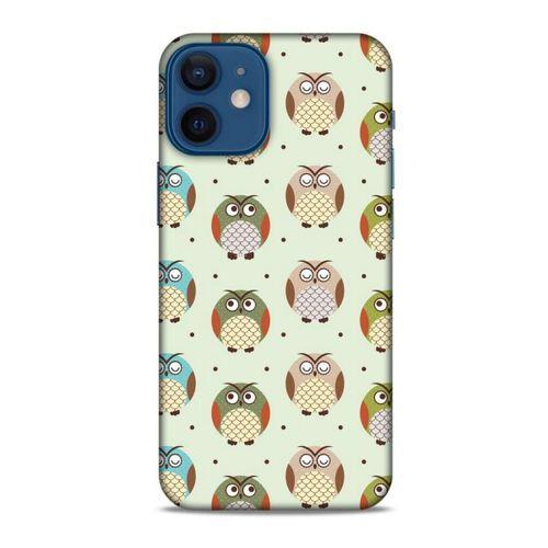 Baykuşlar (17) Desenli Silikon Kapak Telefon Kabı Apple iPhone 12 Mini Kılıf