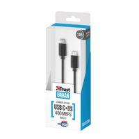 Trust 21316 USB2.0 Micro USB-Type C Şarj Kablosu Siyah 1m