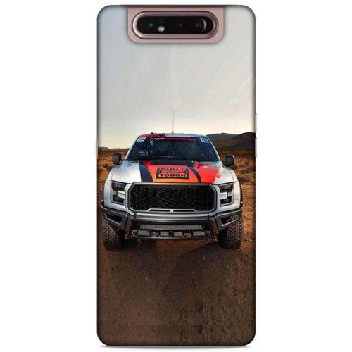 Lopard Samsung Galaxy A80 Uyumlu Kılıf PickUpX (30) Silicone Case Gri