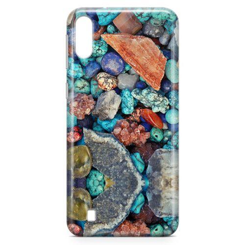 Samsung Galaxy M10 Kılıf Pebbles Taşlı Arka Kapak Koruma Desenli Full Koruyucu