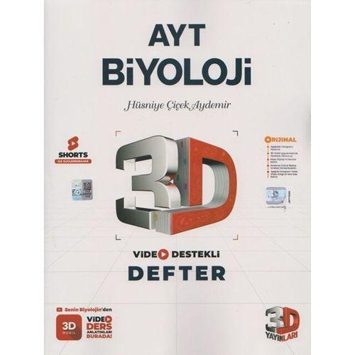 AYT Biyoloji Video Destekli Defter 3D Yayınları