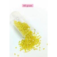 Kesme Cam Boncuk 2mm - 60 Gram - Koyu Sarı - BNC385