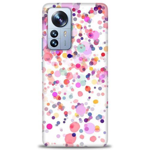 Xiaomi Mi 13 Pro Kılıf HD Baskılı Kılıf - Renkli Benekler + Tam Ekran Koruyucu