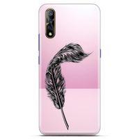 Lopard Casper Via F3 Uyumlu Kılıf Tattoo's (29) Arka Koruma Kılıfı Tüy Dövmesi