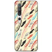 Xiaomi Mi 10 Pro Kılıf Desenli Özel Seri Tüyler (48) Bumper Kılıf