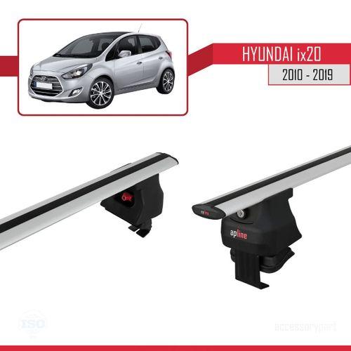 Hyundai ix20 2010-2019 Arası ile uyumlu ACE-4 Ara Atkı Tavan Barı GRİ