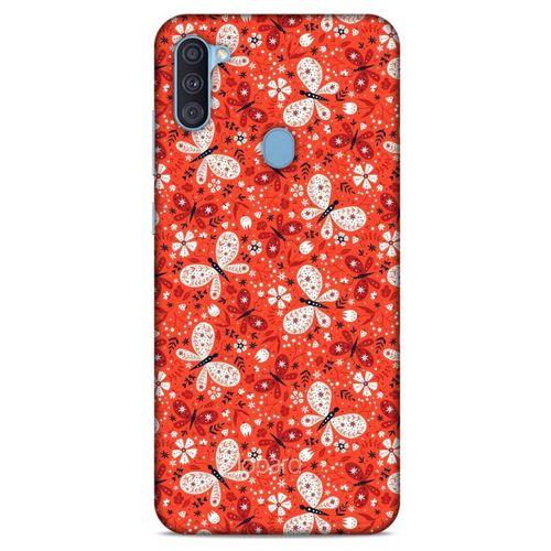 Samsung Galaxy A11 Kılıf Kelebek Etkisi (6) Silikon Kılıf Mavi Yeşil