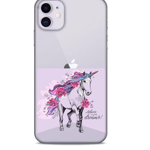 Zoologix (22) Apple iPhone 12 Mini Şeffaf Kılıf Silikon Desenli
