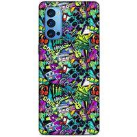 Graffitix (1) Desenli Silikon Kapak Oppo Reno 4 Pro Kılıf