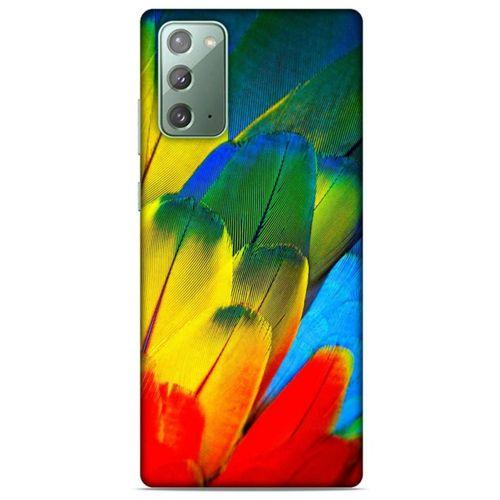 Samsung Galaxy Note 20 Kılıf Desenli Özel Seri Tüyler (3) Kapak