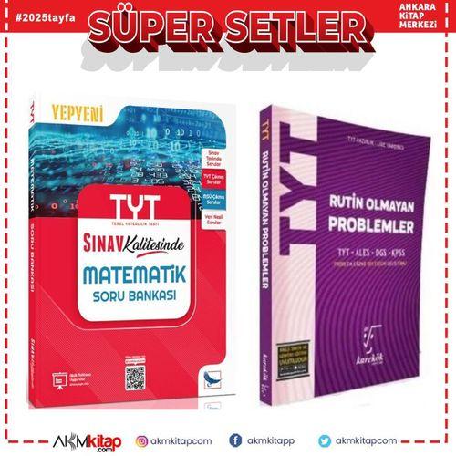 Sınav TYT Matematik ve Karekök Rutin Olmayan Problemler Soru Bankası 2 Kitap Set