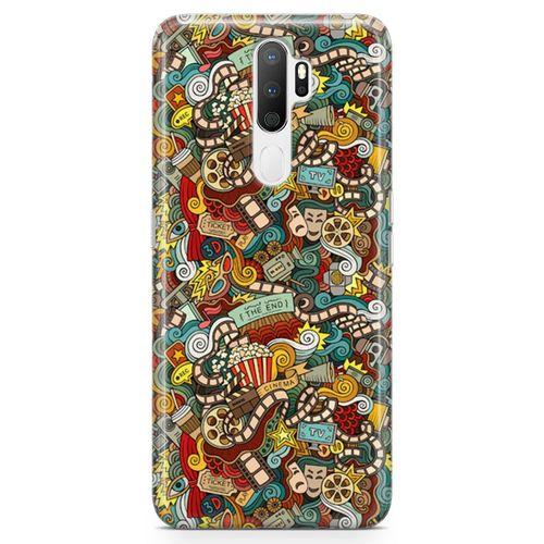 Oppo A5 2020 Kılıf Doodle Yeni Filmler Arka Kapak Koruma Desenli Full Koruyucu