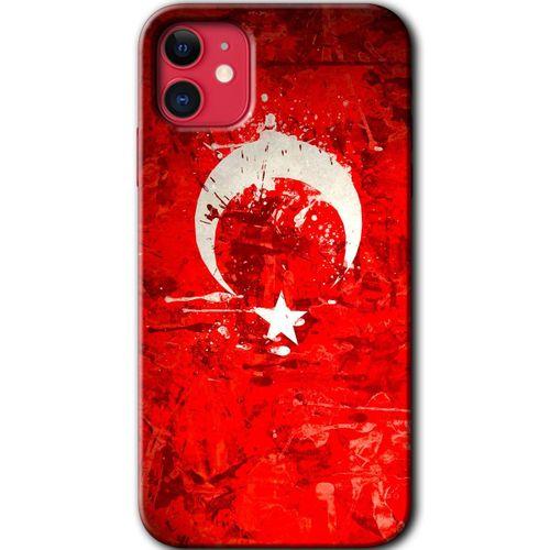 MRCİLETİSİM iPhone 11 Kılıf Baskılı Kapak - Albayrak 2 + 5D Tam Kaplayan Cam