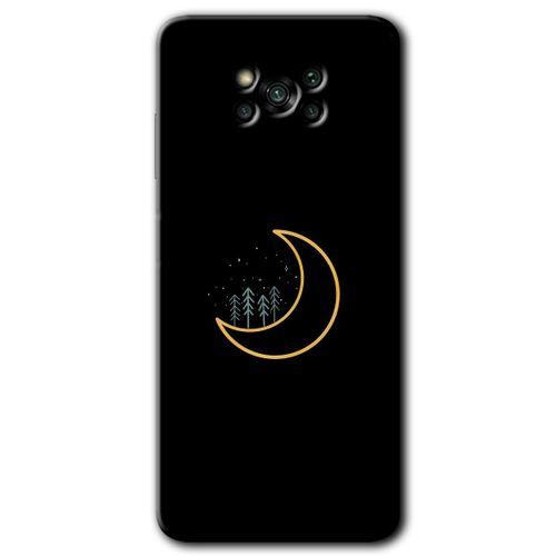 Poco x3 Pro Kılıf HD Desen Baskılı Arka Kapak + Temperli Cam - İyi Geceler
