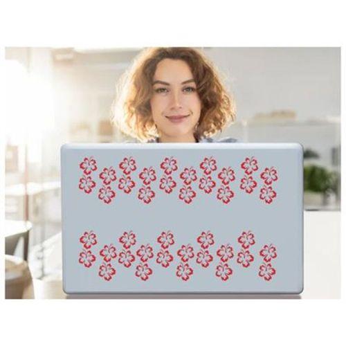 2 Adet Defter Sticker,Laptop Sticker  Pembe Çiçekli Pvc 48X33X0,5Cm