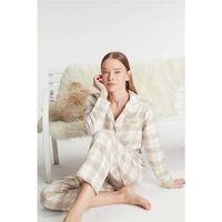 Kadın Pamuklu Uzun Kol Gömlek Pantolon Pijama Takımı