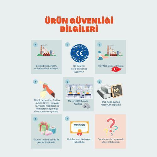 Gezegen Model Kadın Gümüş Bileklik
