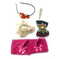 Renkli Desenli Taç Toka Bandana Set