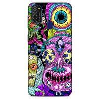 Samsung Galaxy M21 Uyumlu Kılıf Rick And Morty (47) Crystal Flex Kılıf Decoy Mortys