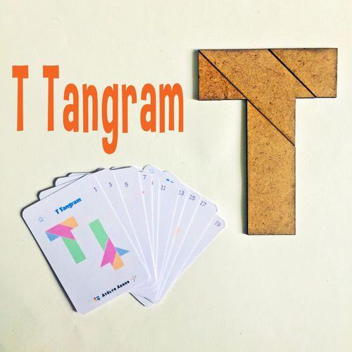 Kalp, Kare Ve T Tangram Akıl Zeka Mantık Matematik Beceri Eğlenceli Öğretici Oyunu