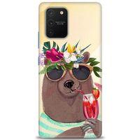 Samsung Galaxy A91 / S10 Lite Kılıf HD Baskılı Kılıf - Keyifli Ayı + Tam Ekran Koruyucu