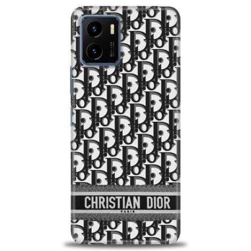 Vivo Y15S Kılıf HD Baskılı Kılıf - Dior + Tam Ekran Koruyucu