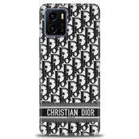 Vivo Y15S Kılıf HD Baskılı Kılıf - Dior + Tam Ekran Koruyucu