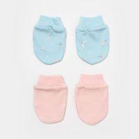 Bibaby Bibaby Biorganic Always Happy 2'Li Bebek Eldiven 72230 Gül Kurusu Mint