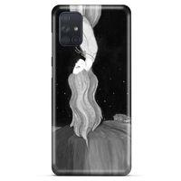 Samsung Galaxy M51 Kılıf Depresyon (24) Darbe Emici Kılıf Kahve Sarı