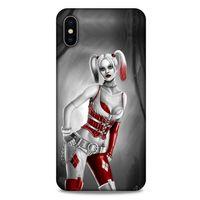 Apple iPhone XS Max Uyumlu Kılıf Harley Quinn (39) Liquid Crystal Kılıf Açık Limon