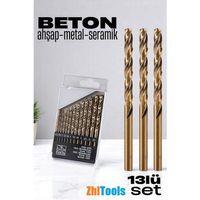 Zhltools Beton Matkap Ucu Seti- Çelik Beton Metal Ahşap Matkap 13 lü SET