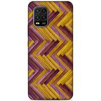 Lopard Xiaomi Mi 10 Lite Uyumlu Kılıf Wood'X (35) Fit Design Kılıf Baskılı