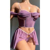 Mor Fantezi Kleopatra Kostümü