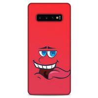 Emojix (70) Samsung Galaxy S10 Plus Kılıf Silikon Kapak Desenli